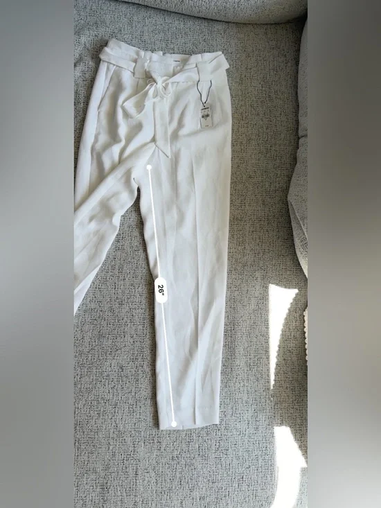 Express White / Ivory High Waisted Pant NWT Size 0R - Picture 6 of 6